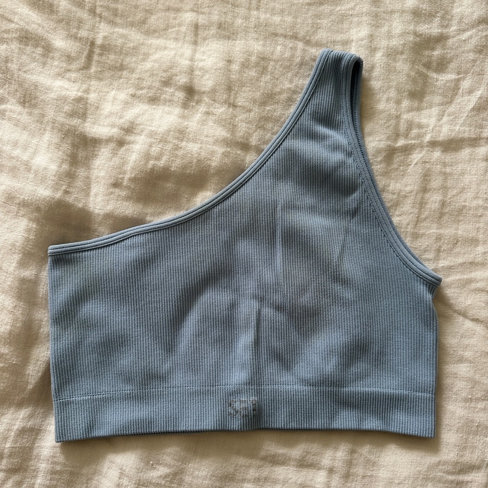 SET Active Montana Collection One Shoulder Top in Blue Jean